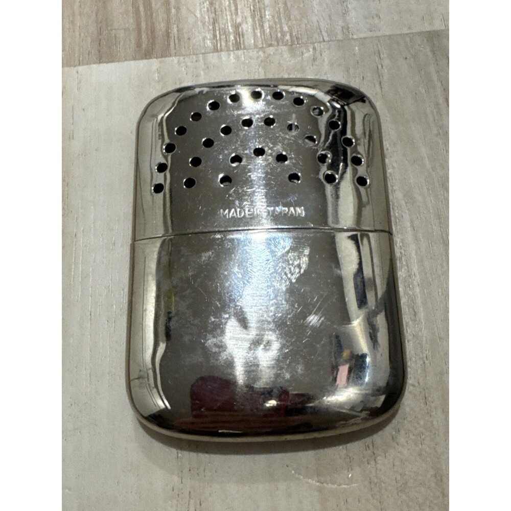 Vintage Reusable Catalytic Hand Warmer Made In Japan Silver Wick Japanese